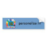 14th Birthday Gifts with Assorted Balloons Design Bumper Stickers