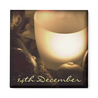 14th December • Candle • Magnet by SabineStGreetings