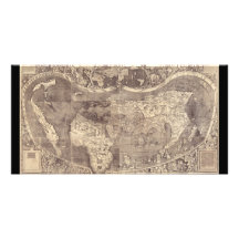 1507 Martin Waldseemuller World Map Photo Card