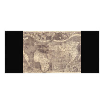 1507 Martin Waldseemuller World Map Rack Card Template