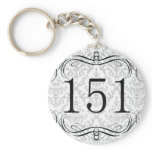 151 Area Code Keychain