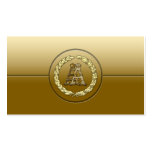 [154] AA Monogram [Gold] Business Card Templates