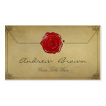 [154] AA Monogram [Wax Seal] Business Card Templates