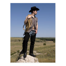 15614-RA Cowboy Post Card
