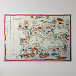 1563 Renaissance Map Europe Poster