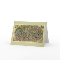 1565 Ferando Berteli Antique World Map