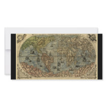 1565 Ferando Berteli Antique World Map