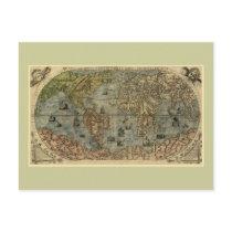 1565 Ferando Berteli Antique World Map