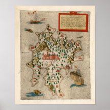 1565 Minorca Map Posters