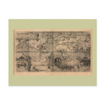 1581 Nicola van Sype Antique World Map