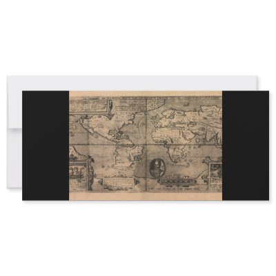 1581 Nicola van Sype Antique World Map by ZephyrusBooks