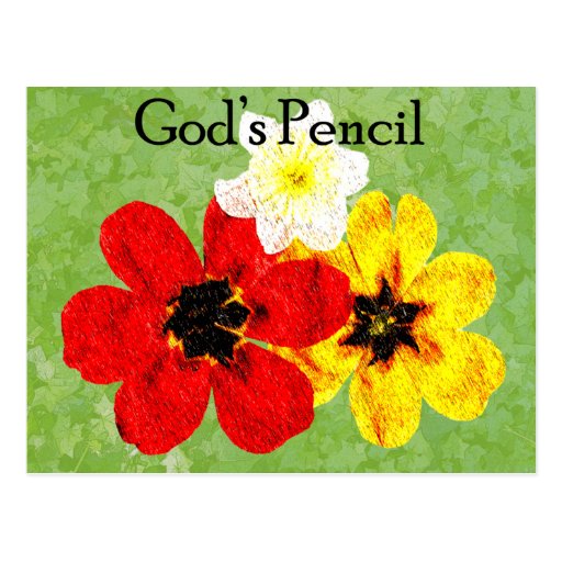 15 Gods Pencil Postcards