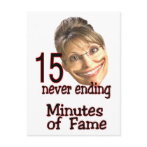 15 minutes of fame postcards