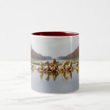 15 oz. Maroon Two-Tone Mugs