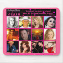 15 SELECTED  MYSPACE ARTIST- MOUSEPAD (PINK)