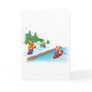 15_snow_paddler greeting card