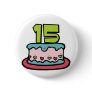 15 Year Old Birthday Cake Buttons