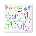 15 Year Olds Rock ! Fridge Magnets