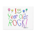 15 Year Olds Rock ! postcards