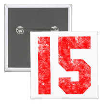 15th Birthday Gifts Pinback Buttons