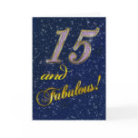 15th Birthday party Invitation Greeting Card