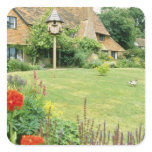 15th Century House With Herbaceous Border f stickers