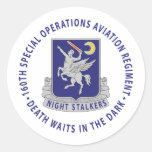 160th SOAR - Night Stalkers Round Sticker