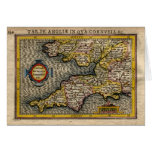 1610 Map of Cornwall, Devon, Somerset, etc...