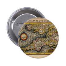 1610 Map of Cornwall, Devon, Somerset, etc... Pin