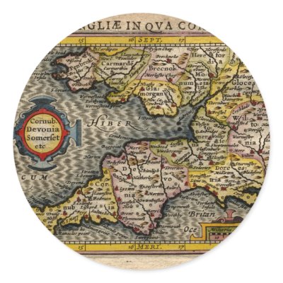 1610 Map of Cornwall, Devon, Somerset, etc... by ZephyrusBooks
