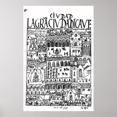 1616 Drawing of Cusco, Peru by mb2003a
