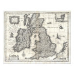 1631 Map of the British Isles by Joan Blaeu Photograph
