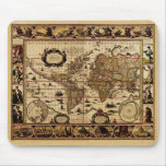 1635 World Map Mouse Mats