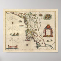 1640 Map "Nova Belgica Et Anglia Nova"
