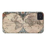 1664 Vintage World Map iPhone 4 Case
