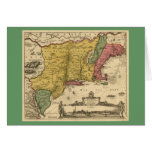 1685 Map of New Belgium - The New World - New Engl Card