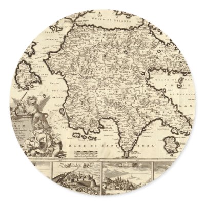 1688 Greece / Greek Peloponnesian Map by ZephyrusBooks