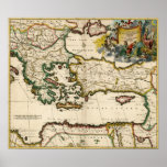 1690 Map of Eastern Mediterranean posters