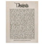 1692 Desiderata - Parchment look paper, 25 sheets flyers