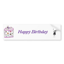 16 candles on my cake bumper stickers
