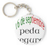 16 De Septiembre Peda Segura Keychain