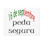16 De Septiembre Peda Segura Postcard