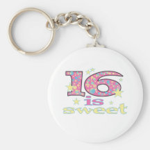 16 is Sweet Key Chains