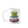 16 Year Old Birthday Cake Mugs
