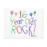 16 Year Olds Rock ! Postcards