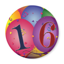 16 Years Old! Fridge Magnet
