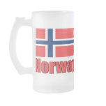 16oz Frosted Mug Norway\Flag