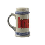 16oz Grey/Blue Mug Norway Block