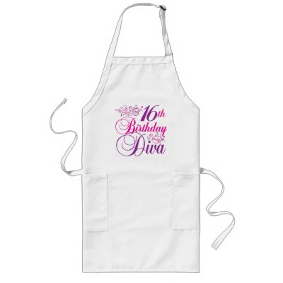 16th Birthday Diva Aprons by BirthdayObsessions