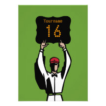 16th Birthday Football Party Invitation - Official